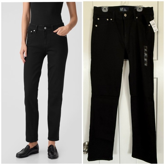 NWT GAP Black Classic Straight - 6/28R - Picture 1 of 8